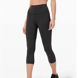 Lululemon Wunder Train High-Rise Crop 21"  Black Size 4